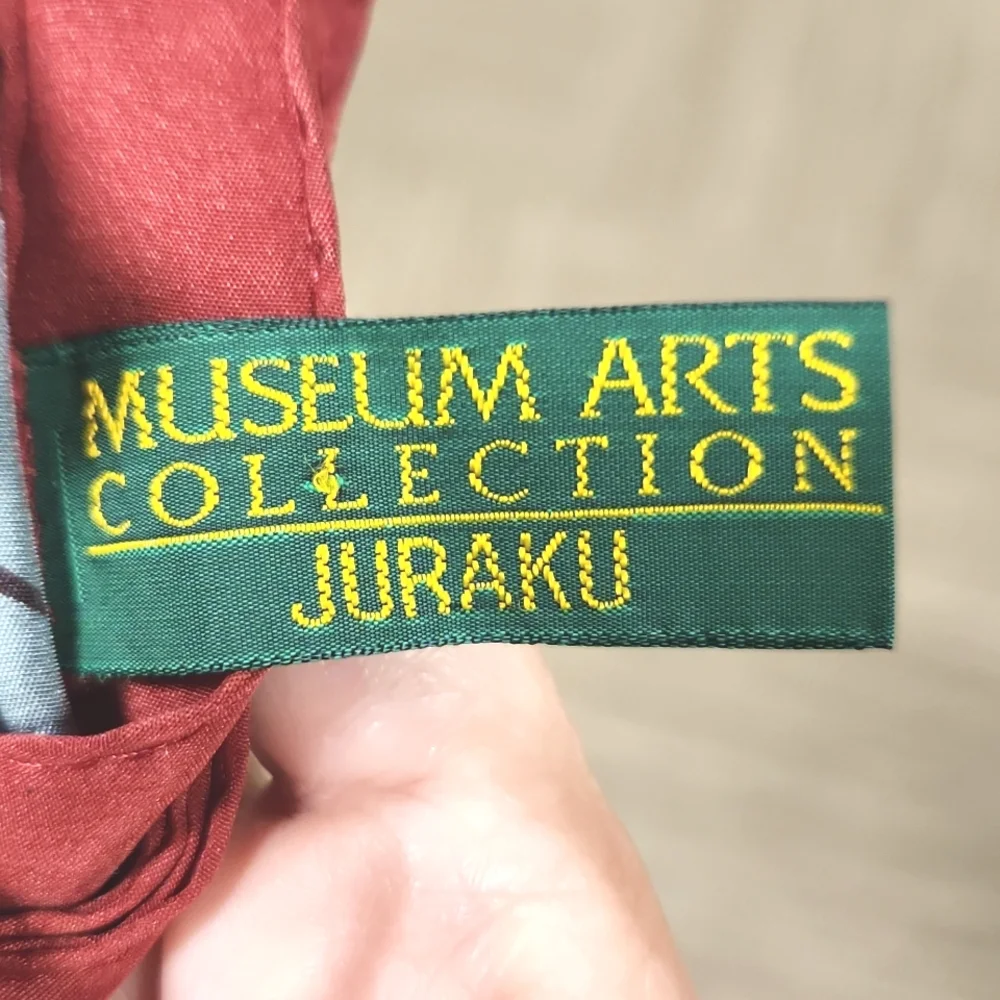 Museum Arts Collection Juraku Heraldic Silk Scarf RARE